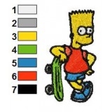 Bart Embroidery Design 02